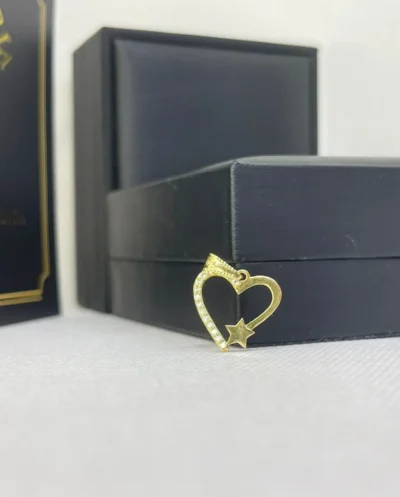 DIJE CORAZÓN CIRCON